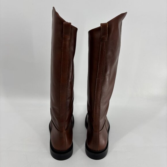 Steve Madden Womens Gaige Knee High Tall Riding Boots Brown Leather Size 9M NWB - Picture 5 of 9